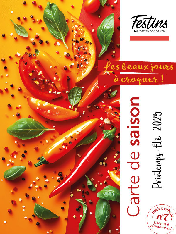 Carte de saison Printemps - Eté - Festins Traiteur